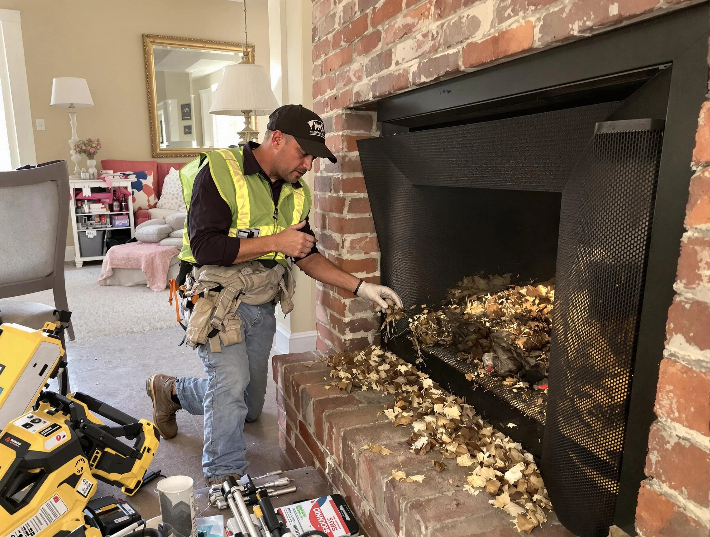 Safe screening installation by Chandler Chimney Sweep in Chandler, AZ