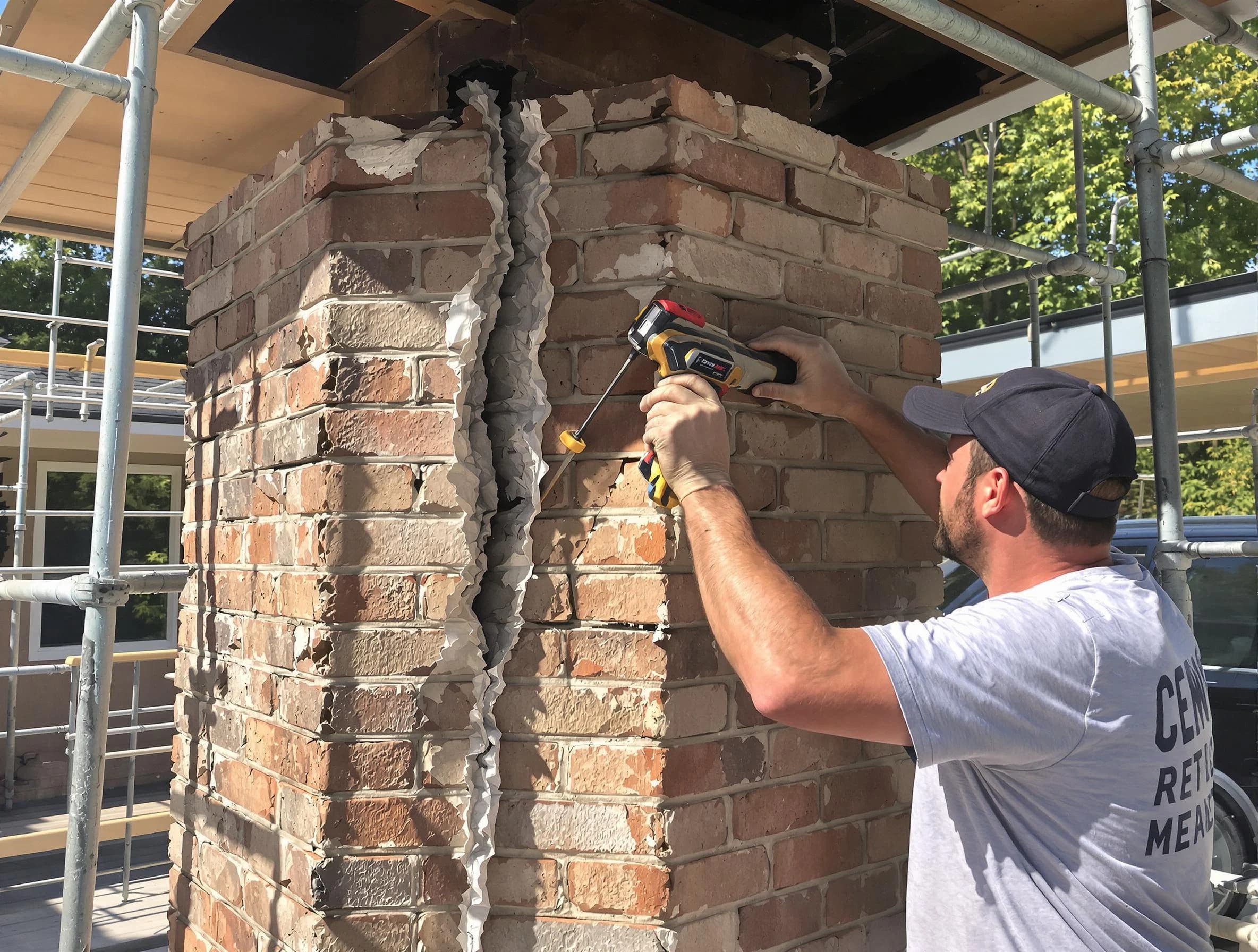 Chandler Chimney Sweep technician performing chimney repair in Chandler, AZ