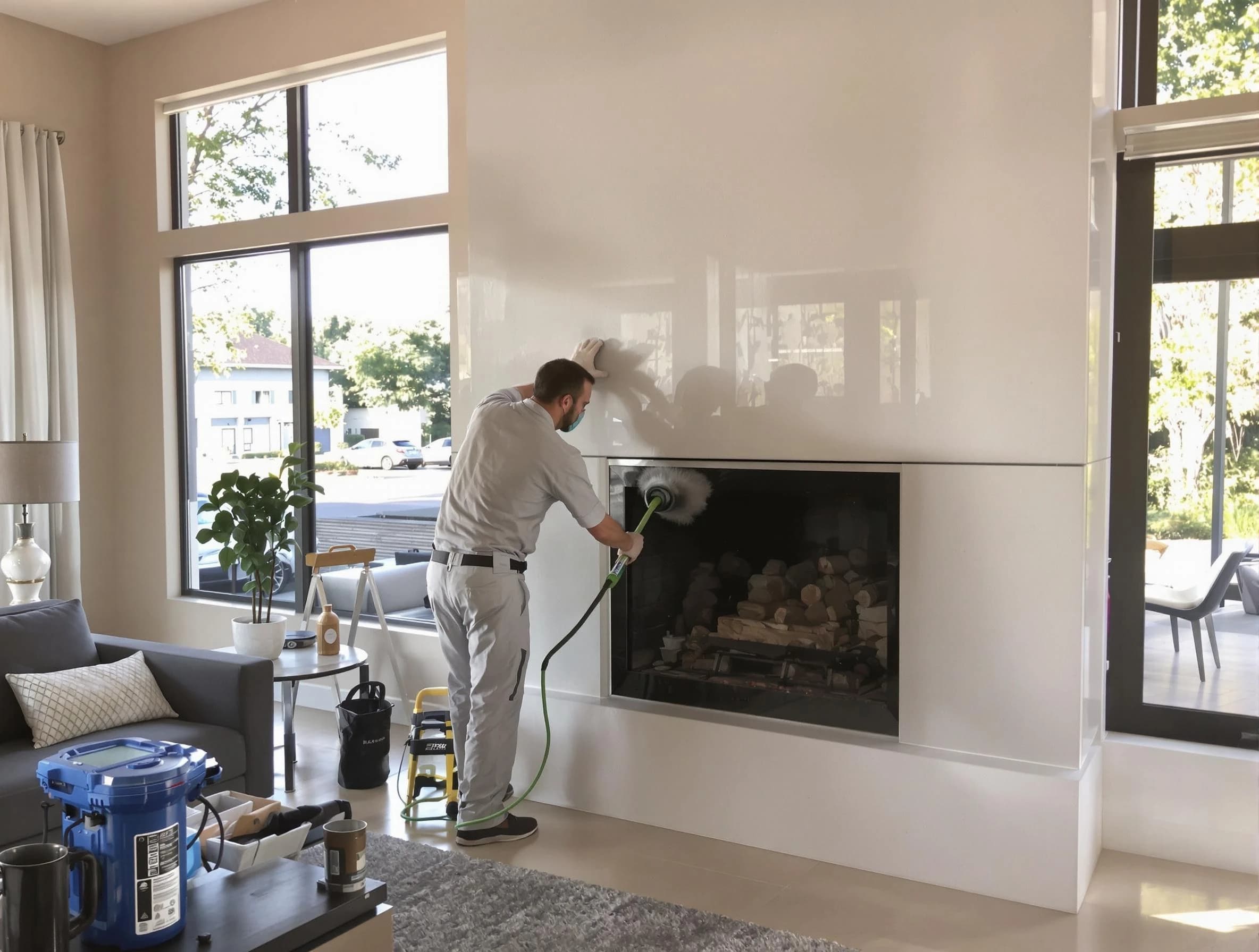 Chandler Chimney Sweep performing thorough soot removal in Chandler, AZ