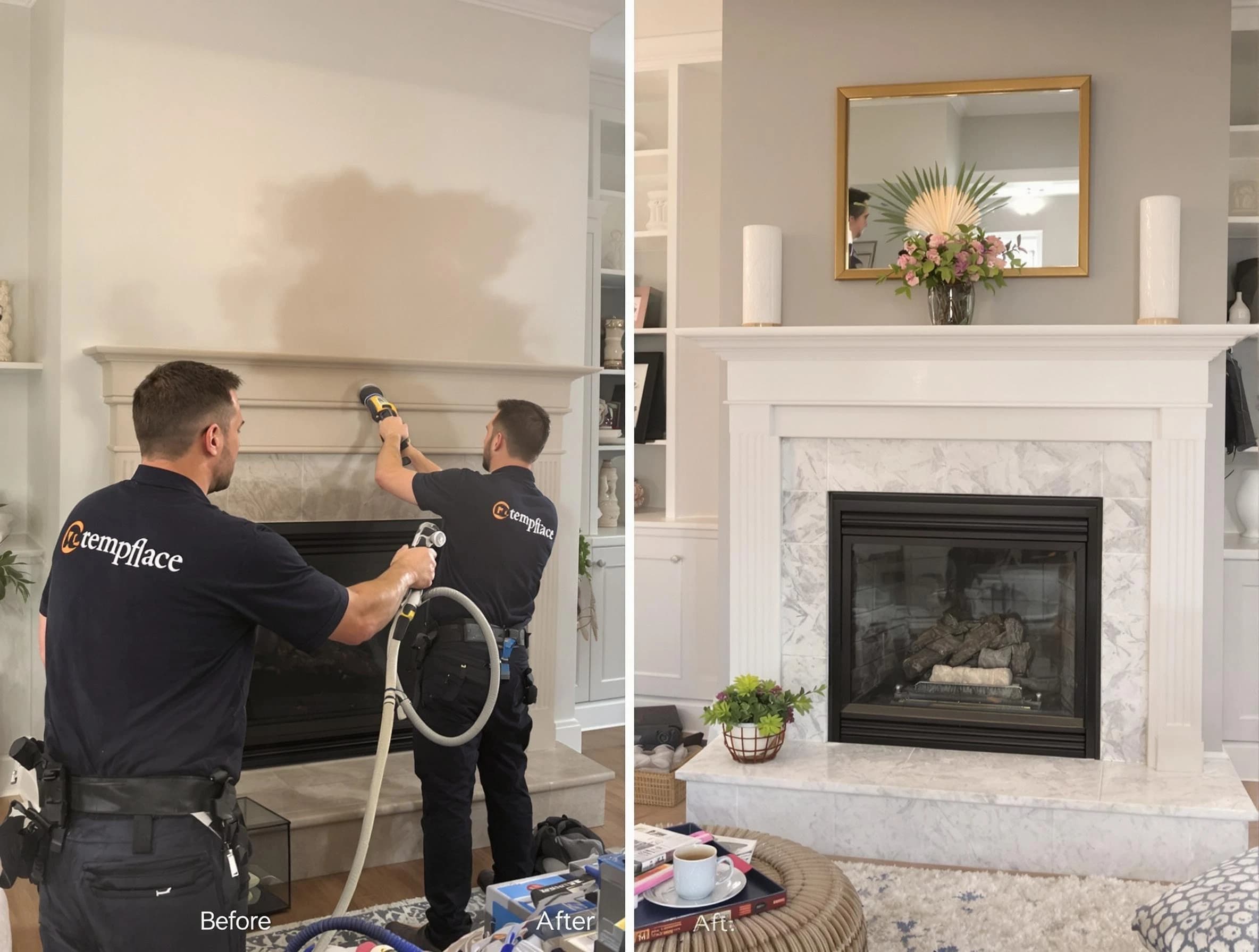 Professional soot removal by Chandler Chimney Sweep team in Chandler, AZ