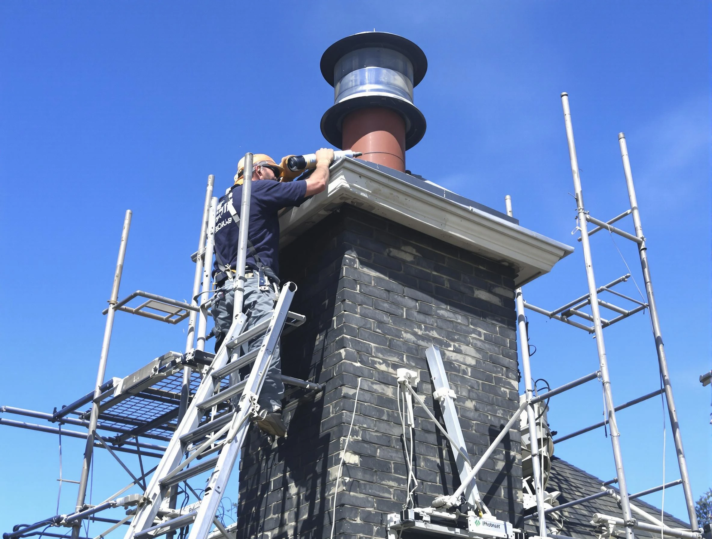 Sturdy chimney crown finished by Chandler Chimney Sweep in Chandler, AZ