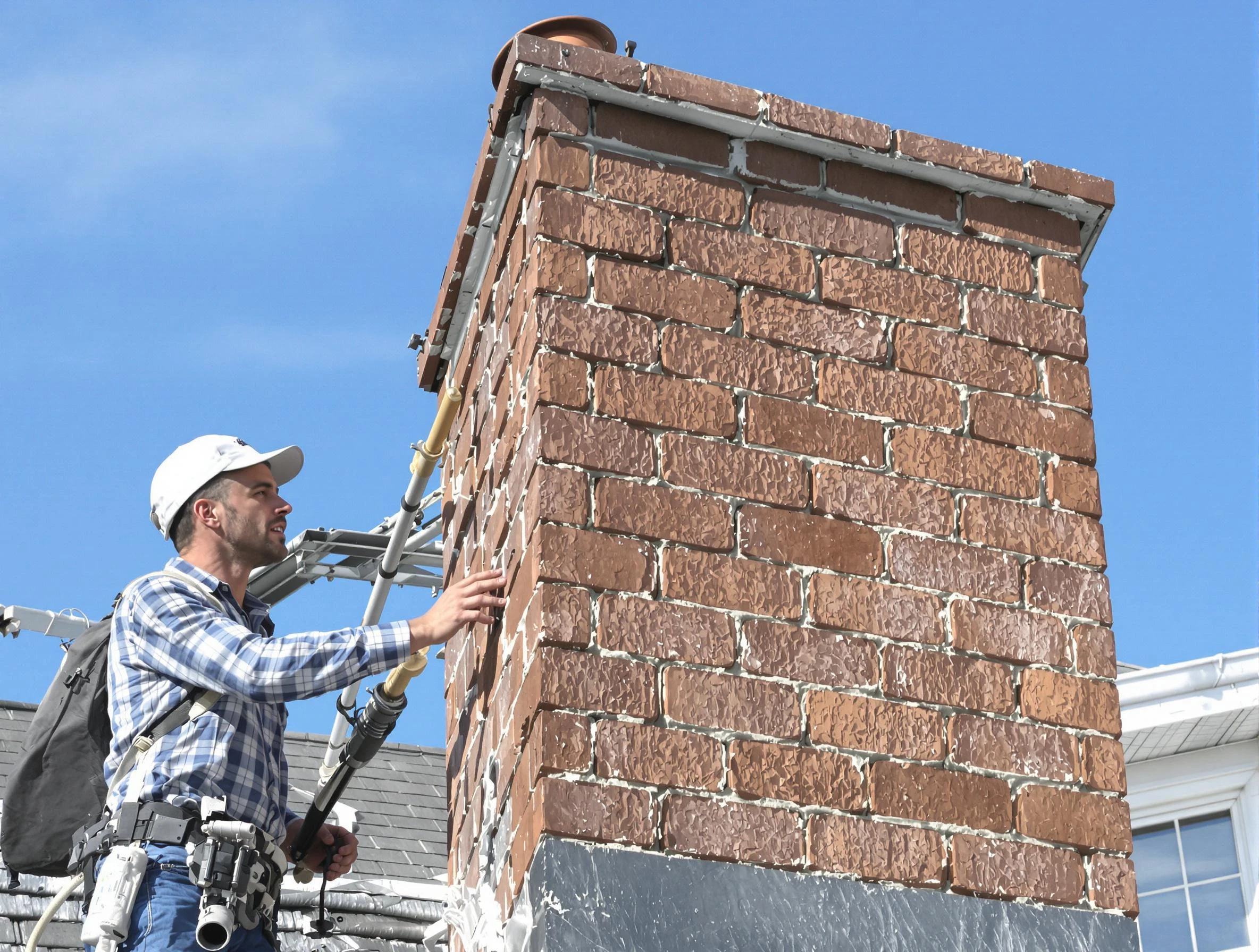 Brickwork for a chimney rebuild by Chandler Chimney Sweep in Chandler, AZ
