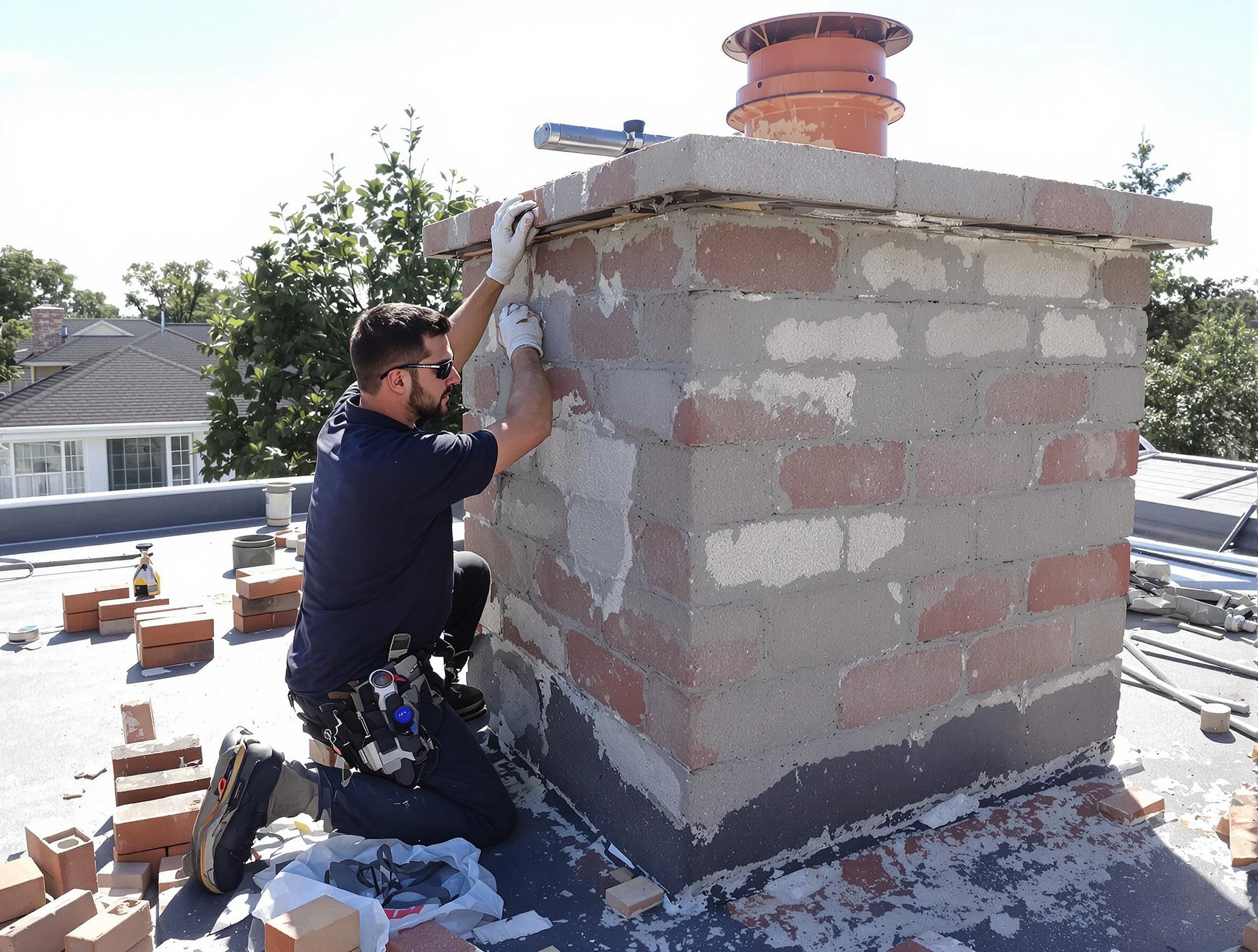 Advanced chimney repair process by Chandler Chimney Sweep in Chandler, AZ