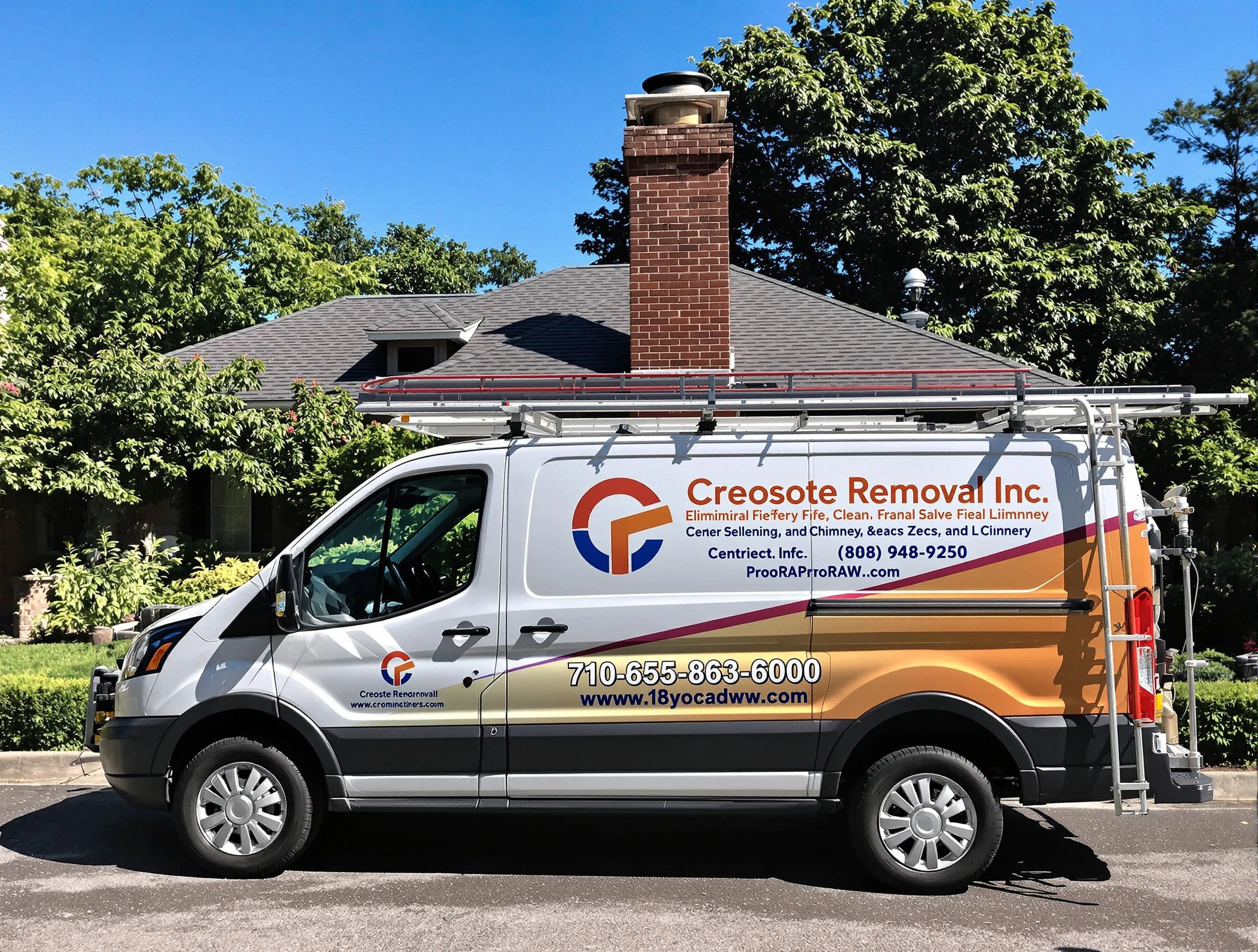 Chandler Chimney Sweep technician removing creosote safely in Chandler, AZ